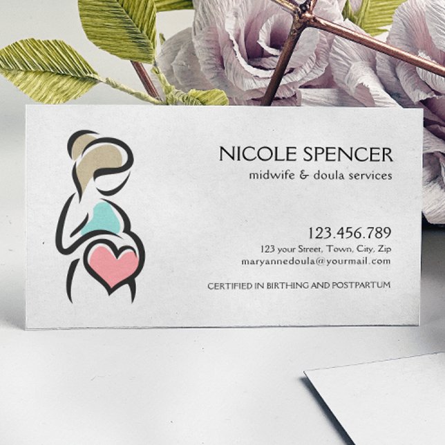Tarjeta De Visita Midwife Doula Birth Coach Lactation Consultor (Subido por el creador)