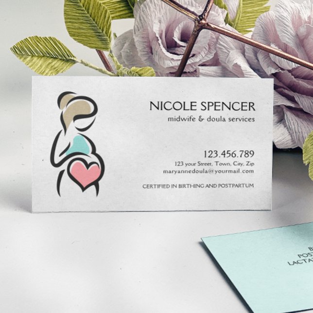 Tarjeta De Visita Midwife Doula Birth Coach Lactation Consultor (Subido por el creador)