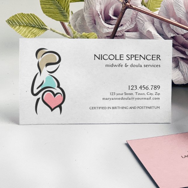 Tarjeta De Visita Midwife Doula Birth Coach Lactation Consultor (Subido por el creador)