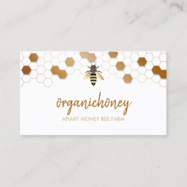 Tarjeta De Visita Miel cruda Pura Apiar Honeycomb