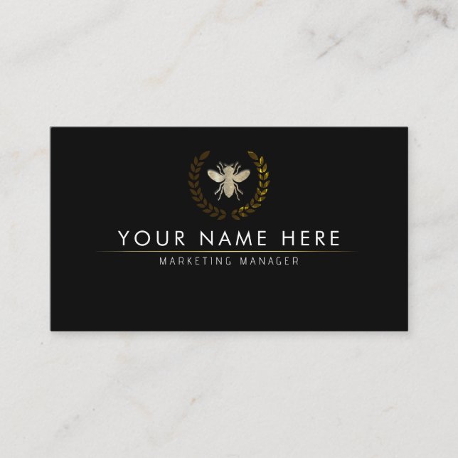 Tarjeta De Visita miel profesional Bee BeeKeeper (Anverso)