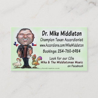 Tarjeta De Visita Mike y la música de Middletones