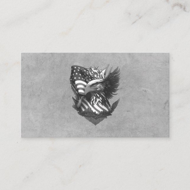 Tarjeta De Visita Military Recruiter Law Enforcement USA Eagle  (Anverso)