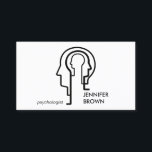 Tarjeta De Visita Mind Science Human Head<br><div class="desc">Psicólogo Mind Science jefe humano</div>