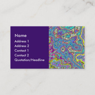 Tarjeta De Visita Mineral colorido