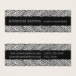 TARJETA DE VISITA Mini 3x1 HILADO DE CABLE BLANCO