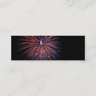 Tarjeta de visita Mini Bookmark para Fireworks