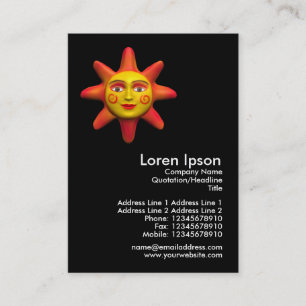Tarjeta De Visita Mini foto de Sun Face