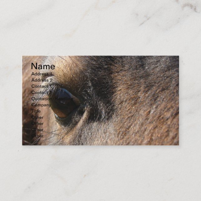 Tarjeta De Visita Mini Mare Eye (Anverso)