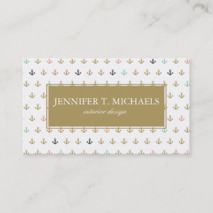 Tarjeta De Visita Mini modelo del ancla