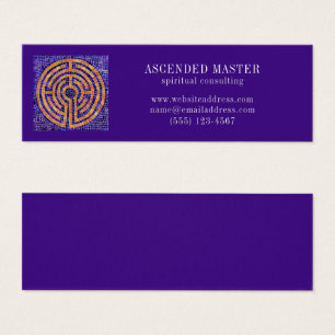 TARJETA DE VISITA MINI MÓSICO LABERINTO - Morado