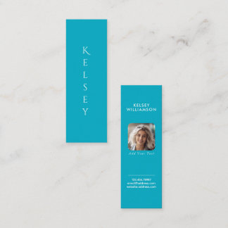 Tarjeta de visita miniatura de foto personalizable