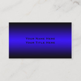Tarjeta de visita mínima azul