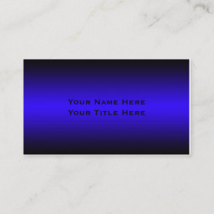 Tarjeta de visita mínima azul