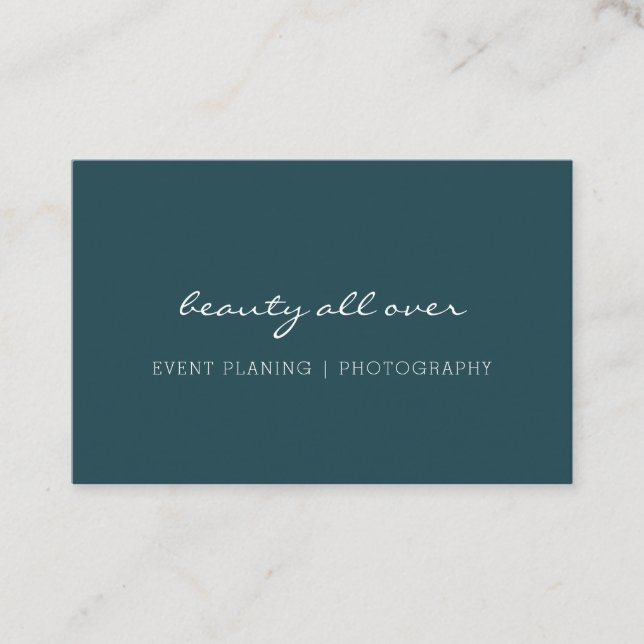 Tarjeta de visita mínima moderna (Anverso)