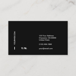 Tarjeta de visita mínima moderna de la tipografía