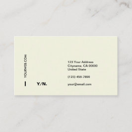 Tarjeta de visita mínima moderna de la tipografía