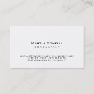 Tarjeta de visita mínima simple moderna del