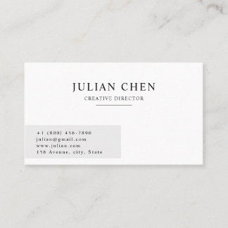 Tarjeta De Visita Minimal Aesthetic Corporate Business Card