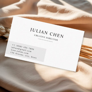 Tarjeta De Visita Minimal Aesthetic Corporate Business Card