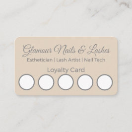 Tarjeta De Visita Minimal Beauty Salon/Wellness Parlor Loyalty Card