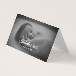 Tarjeta De Visita Minimal Birth Doula Newborn Care Design