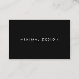 Tarjeta de visita Minimal Black BusinessCard