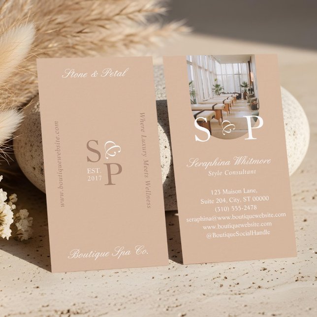 Tarjeta De Visita Minimal Elegant Simple Monogram Stylish Arch Photo (Minimal Elegant Simple Monogram Stylish Arch Photo Business Card)