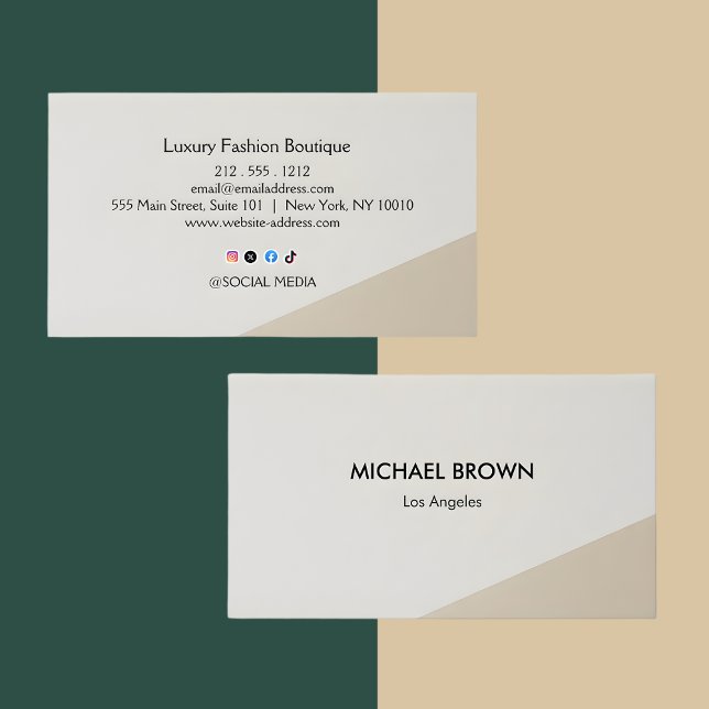 Tarjeta De Visita Minimal Fine Clothing Boutique Business Card  (Subido por el creador)
