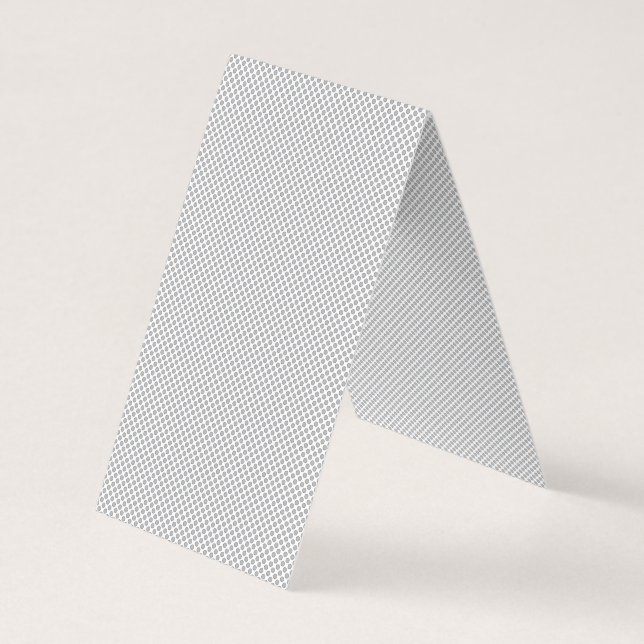 Tarjeta De Visita Minimal Grey Polka Dot Pattern  (Reverso)