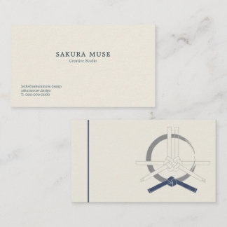 Tarjeta De Visita Minimal Japanese Business Card