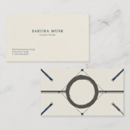 Tarjeta De Visita Minimal Japanese Business Card 