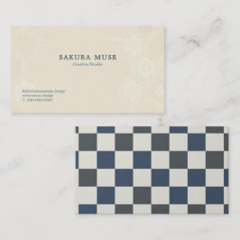 Tarjeta De Visita Minimal Japanese Kamon Business Card – Modern 