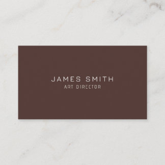 Tarjeta De Visita Minimal Modern Art Director Business Card