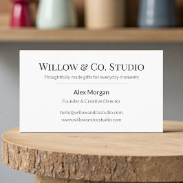 Tarjeta De Visita Minimal Modern Business Card