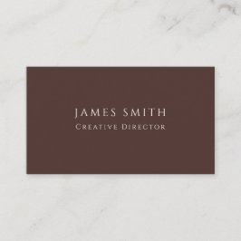 Tarjeta De Visita Minimal Modern Creative Director Business Card