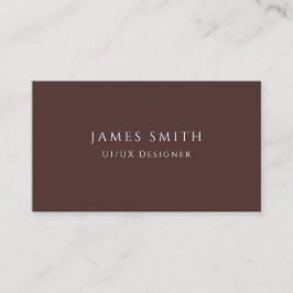 Tarjeta De Visita Minimal Modern UI UX Designer Business Card