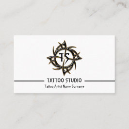 Tarjeta De Visita Minimal moderno Tattoo Studio