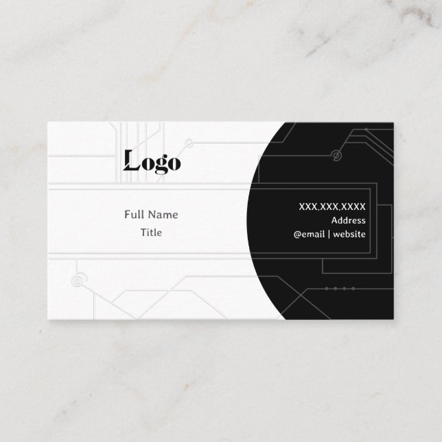 Tarjeta De Visita Minimal Networking Business Card (Anverso)