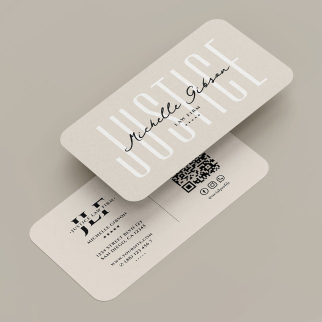 Tarjeta De Visita Minimal Professional Lawyer Notary Attorney Sand (Minimal Professional Lawyer Notary Attorney Sand Business Card
)