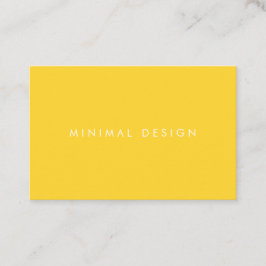 Tarjeta de visita Minimal Yellow Business Card