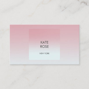 Tarjeta De Visita Minimalism en colores pastel rosado Vip geométric