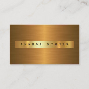 Tarjeta De Visita Minimalismo Textura brillante metálica Vip Glam Do