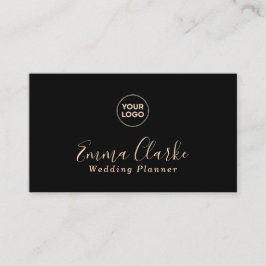 Tarjeta De Visita Minimalist Black Peach Scan Code Business Card
