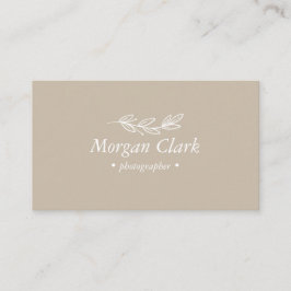 Tarjeta De Visita Minimalist Business Card
