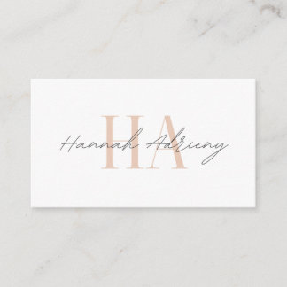 Tarjeta De Visita Minimalist business card for your business white