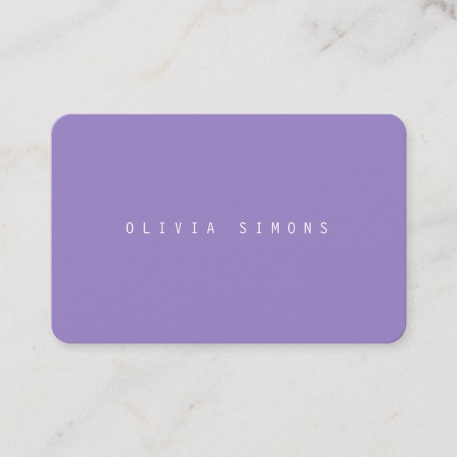 Tarjeta De Visita Minimalist Business Cards (Anverso)