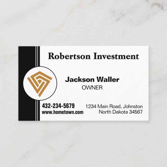 Tarjeta De Visita Minimalist Calling Card for Any Business (Anverso)