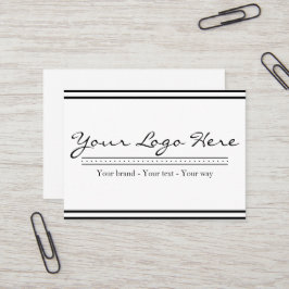 Tarjeta De Visita Minimalist Custom Business Logo
