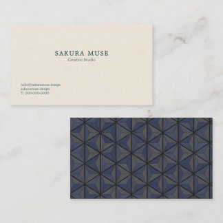 Tarjeta De Visita Minimalist Geometric Japanese Business Card